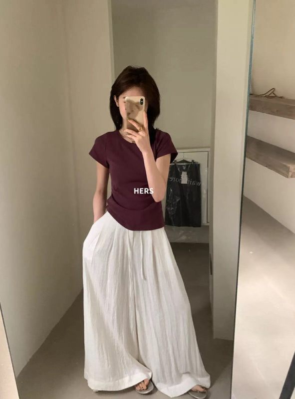 HERS>  寬鬆慵懶西裝休閒褲 20880#