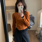 HERS> 假二件不規則磨毛打底T 8638#