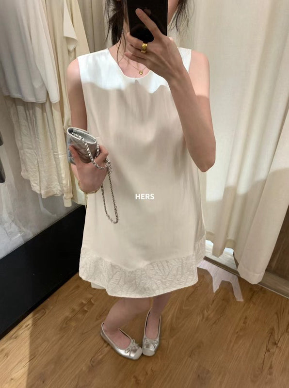 HERS> 簡約花邊半身裙 20645#