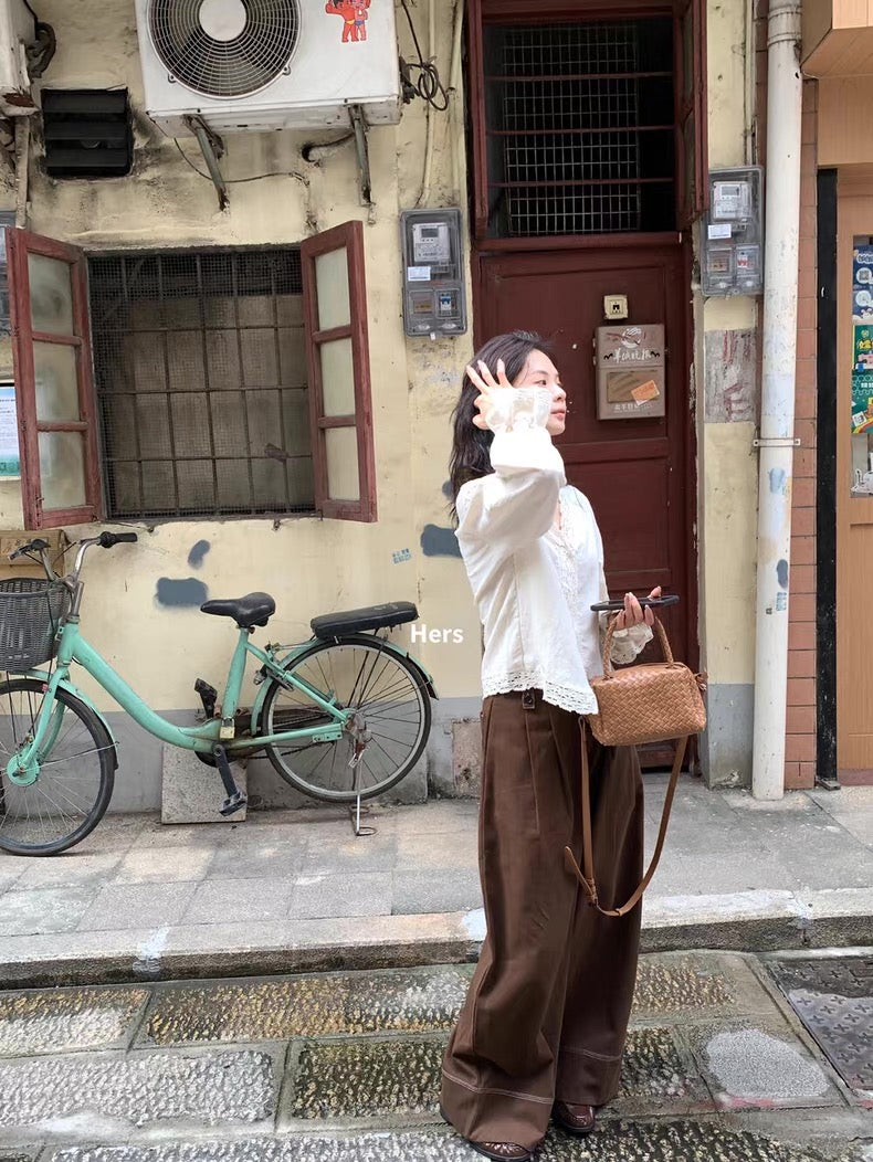 HERS>  棉麻休閒褲 92121#