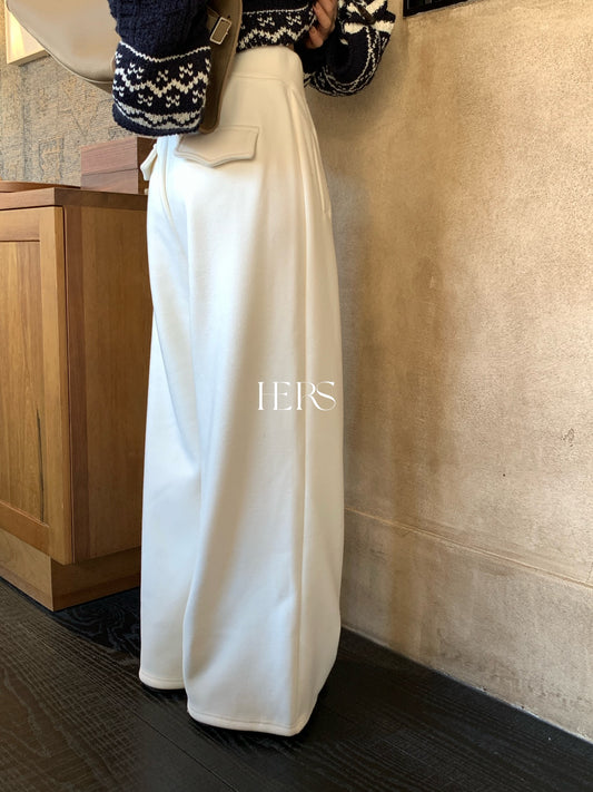 seeUbye - 好版型!加絨加厚紙片直筒褲  92803#