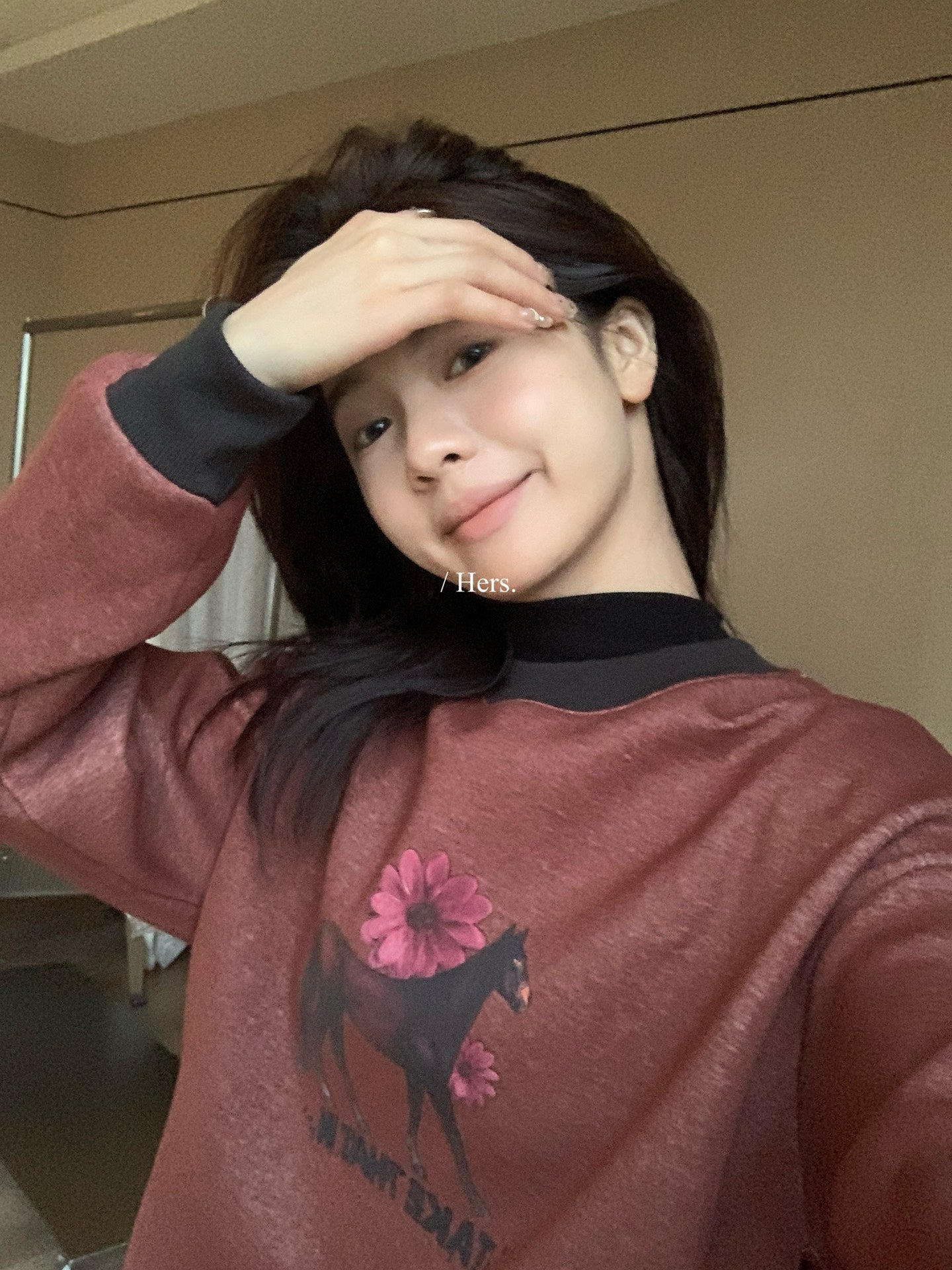 Hers -  騎士馬內絨衛衣   92517#