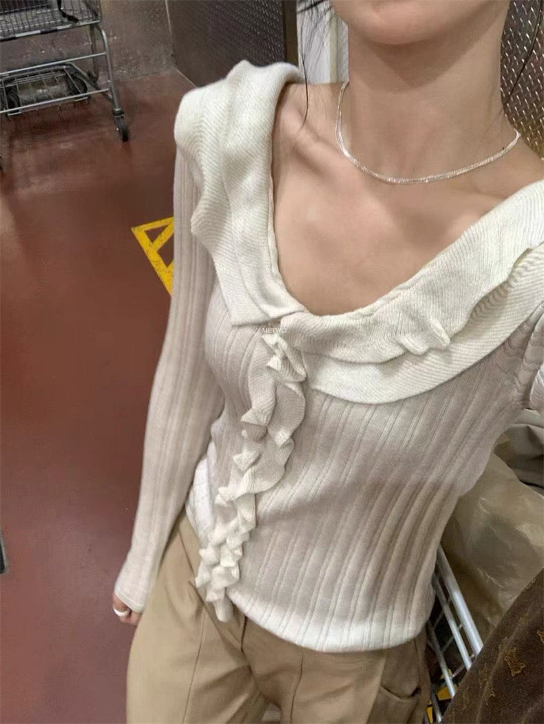 METWO - 木耳針織衫  9022#