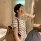 HERS>  撞色條紋T  20609#