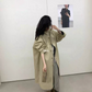 HERS> 休閒連帽長款風衣  92049#