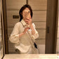 HERS> 蕾絲提花長版襯衫 20531#