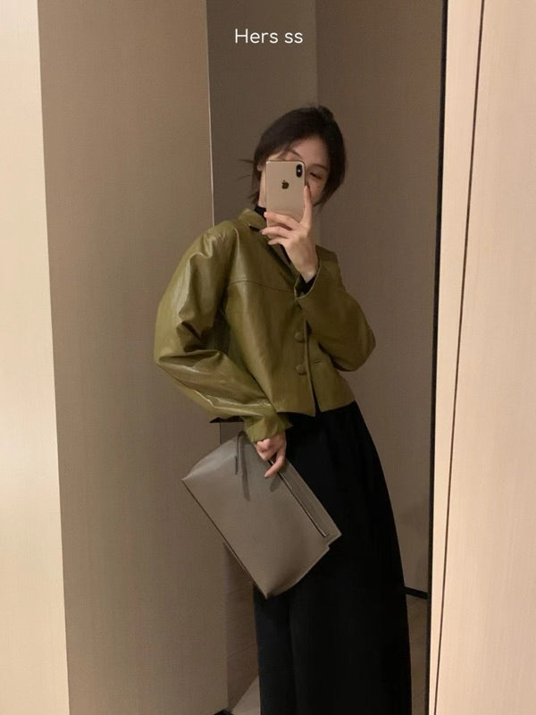 HERS> 簡約防曬皮外套 8062#