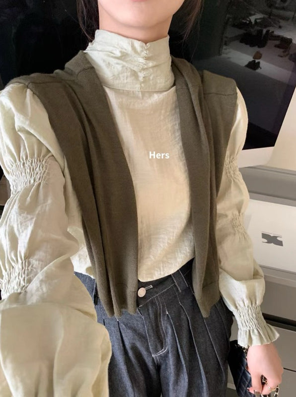HERS> 皺褶襯衣  9152#