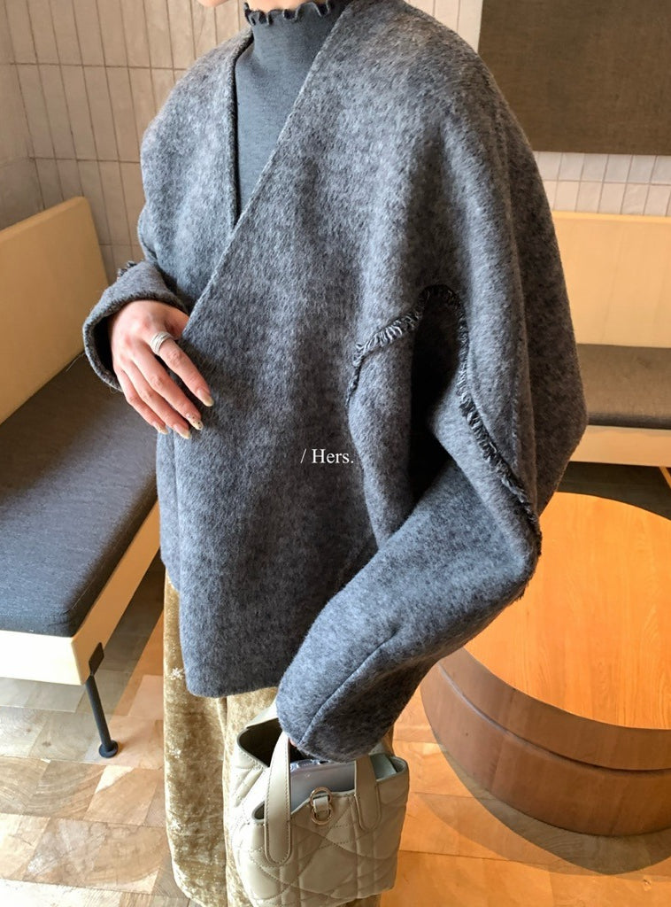 seeUbye - 雙面細羊毛外套 92667#