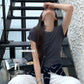 LEMON - 馬卡色系雪花棉T  9009#