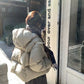 METWO> 白鴨絨麵包外套 2276#