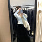 HERS>  拼接絲絨蕾絲半裙 10559#