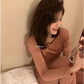 METWO> 禦寒神器保暖修身德絨發熱套裝 64#