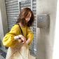 Hers - 苎麻氣質復古衫   80458#