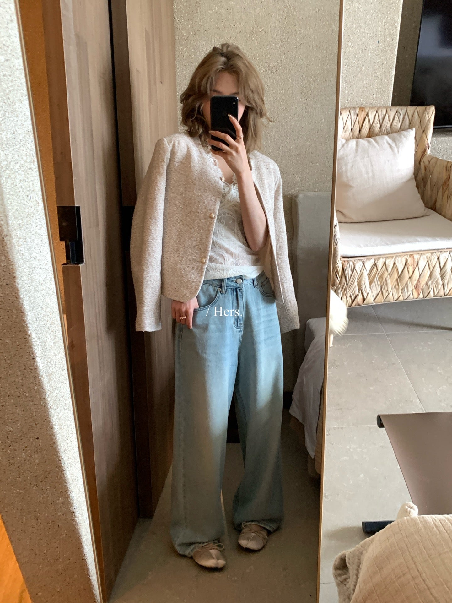 Hers - 肌理感小香外套   80262#