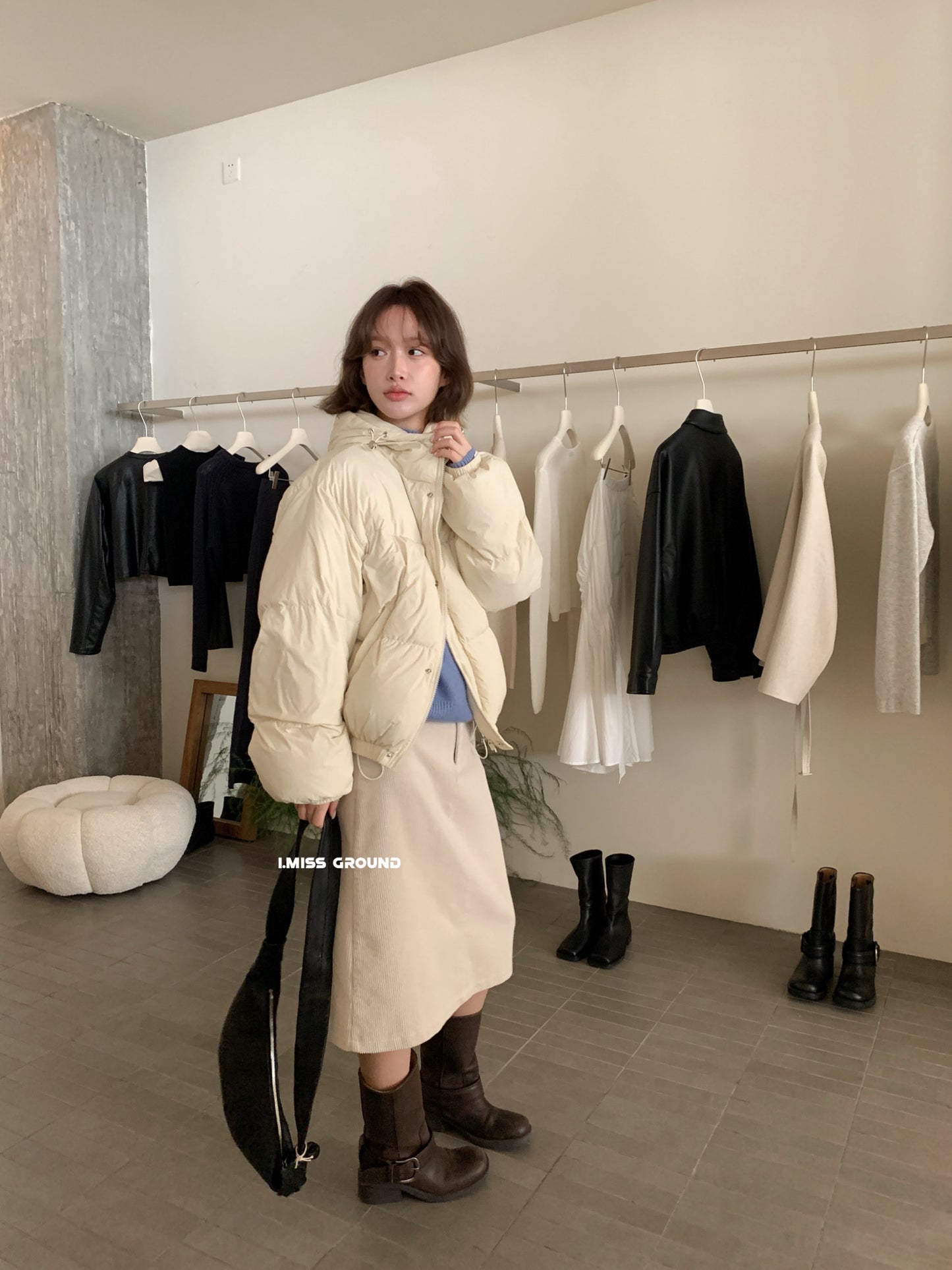 i miss - 百搭連帽羽絨服 31121#
