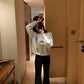 HERS> 加絨喇叭褲 10553#