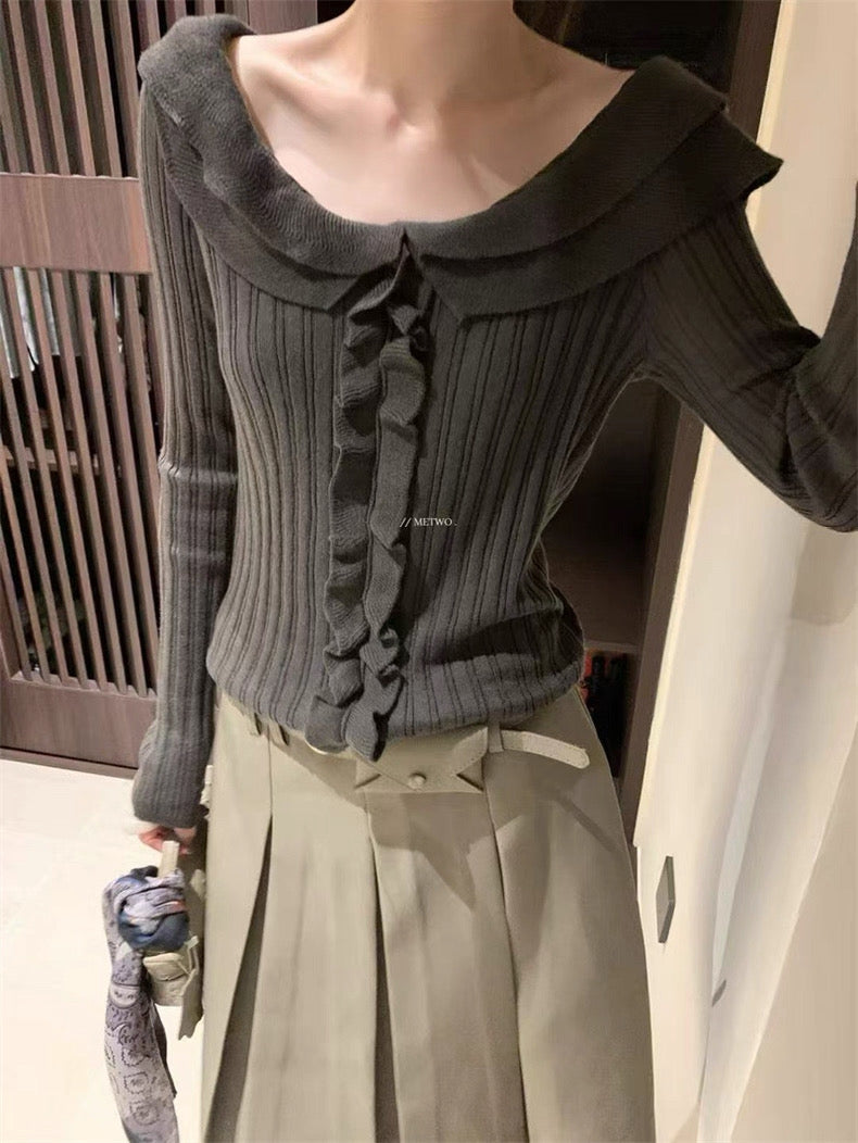 METWO - 木耳針織衫  9022#