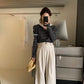 HERS> 條紋拼接上衣3色 9100#