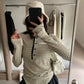 HERS> 條紋鈕扣圓弧T 20283#