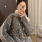 HERS> 復古立體毛衣8179#