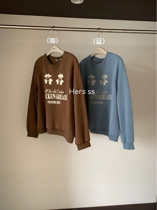 HERS>花花衛衣 8004#