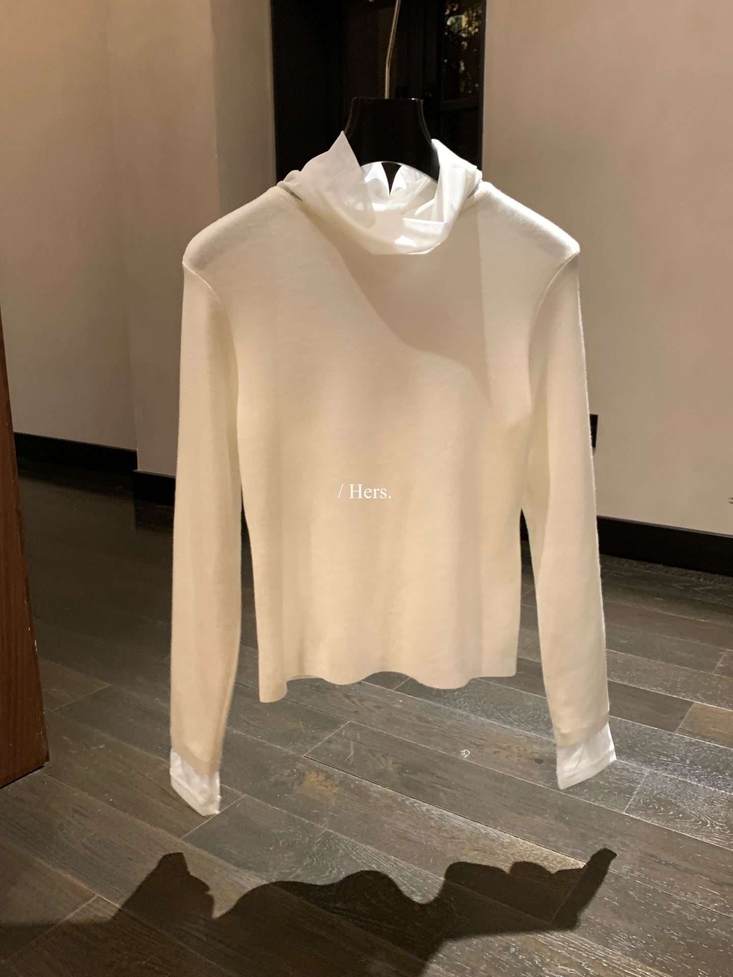 seeUbye - 歐根紗拼接氣質針織衫  92740#