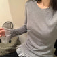 HERS> 氣質花邊圓領T 20361#