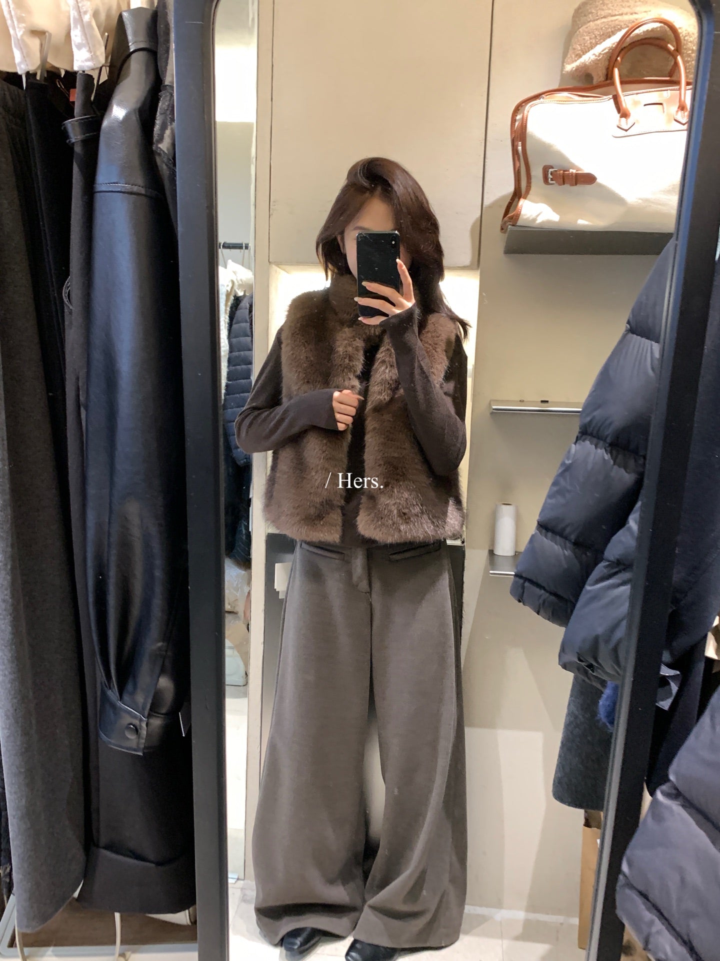 HERS - 毛絨馬甲  92519#