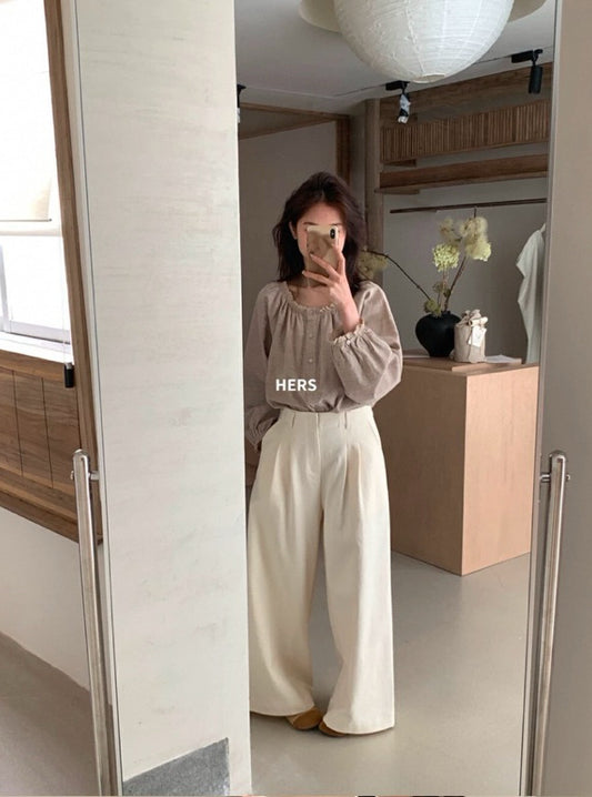 HERS> 小碎花圓領衫  20255#