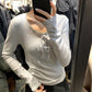 METWO> 綁帶嬰兒棉打底衫 #10207#
