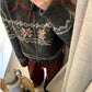 METWO> 流蘇撞色毛衣 #2177#