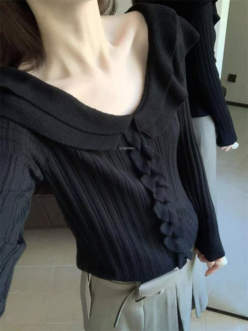 METWO - 木耳針織衫  9022#