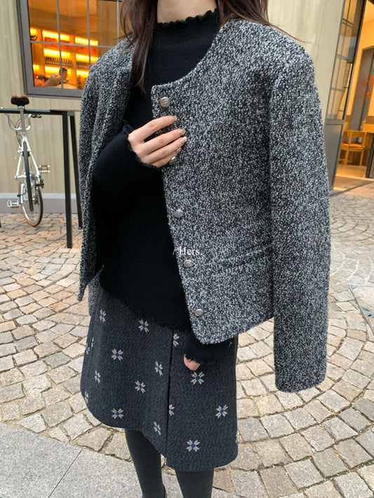 Hers - 羽絨小香風外套  92613#