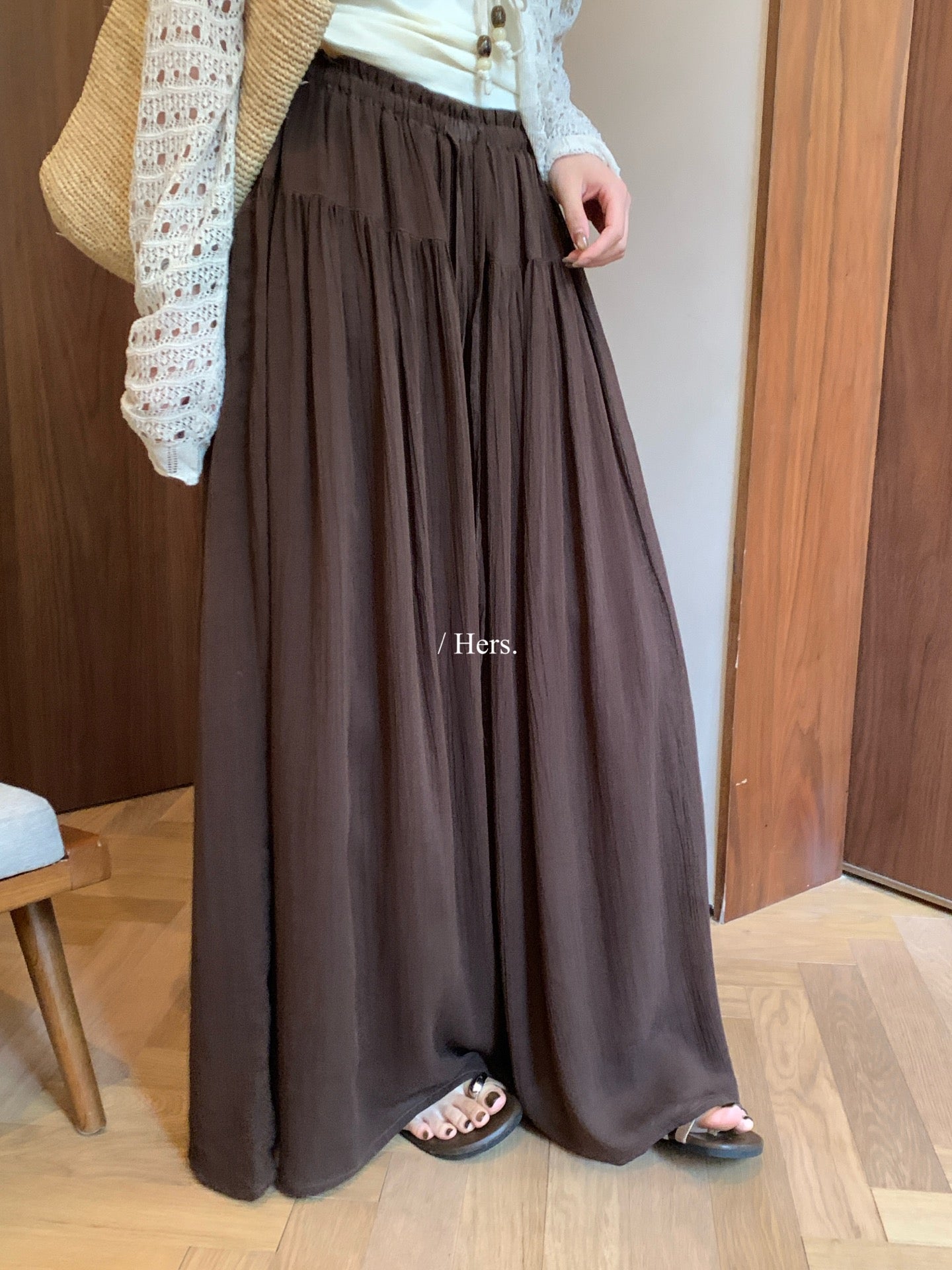 Hers - 紗洗飄飄裙褲     80622#
