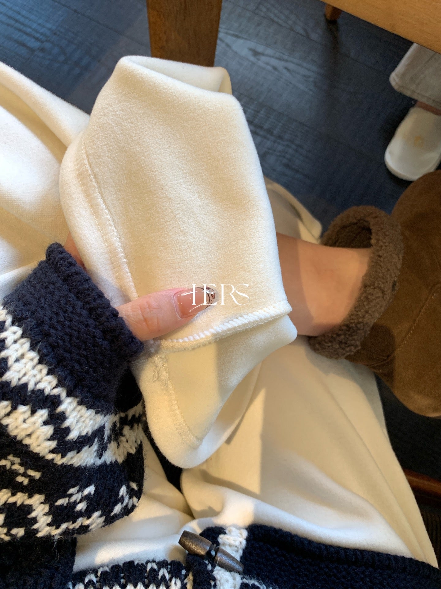 seeUbye - 好版型!加絨加厚紙片直筒褲  92803#