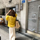 Hers - 苎麻氣質復古衫   80458#