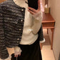 HERS> 小香外套& 3色加厚蕾絲打底  10455#