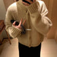 HERS> 立領厚實毛衣  10513#
