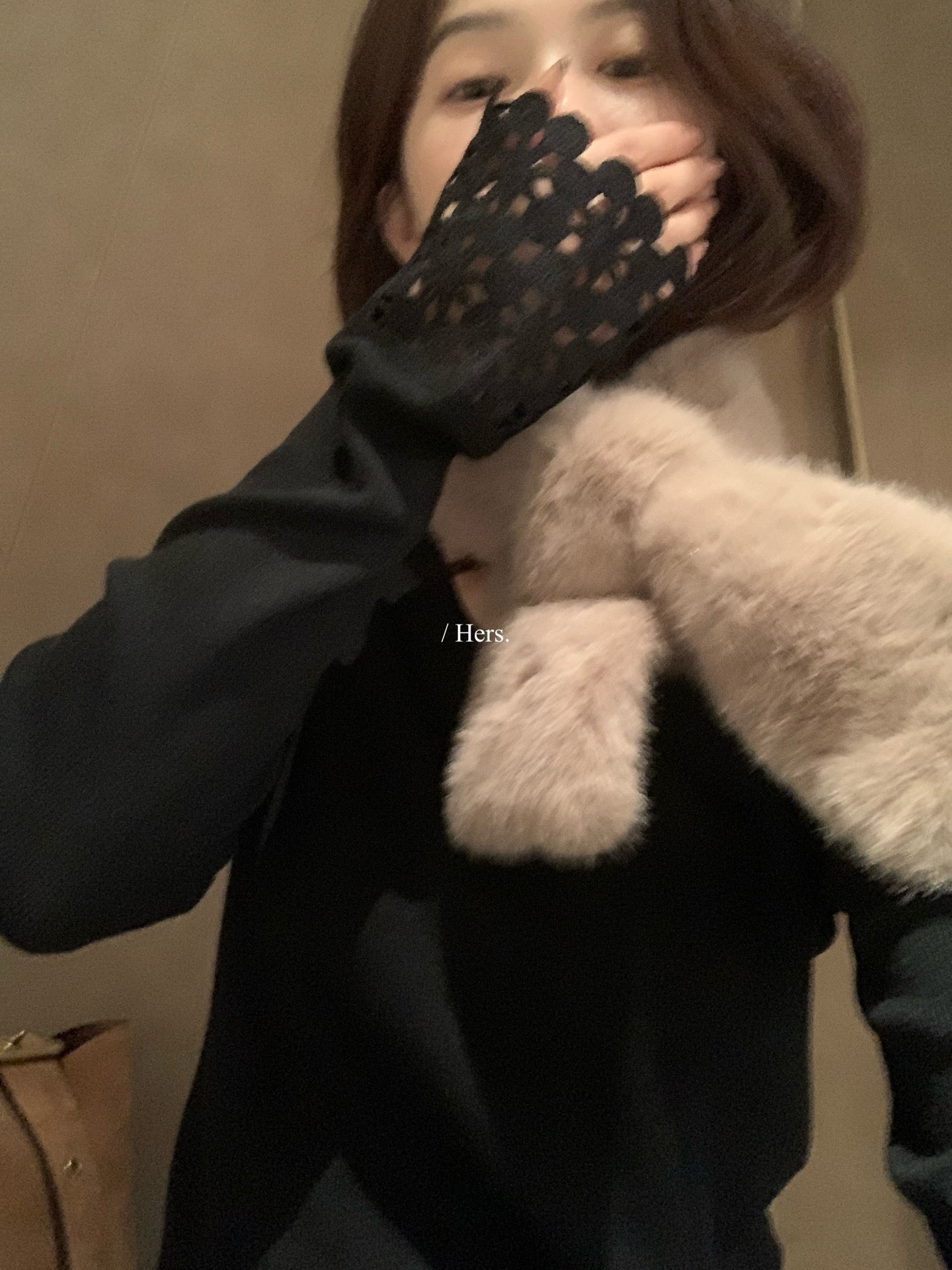 seeUbye - 編織拼接袖口針織衫  92811#