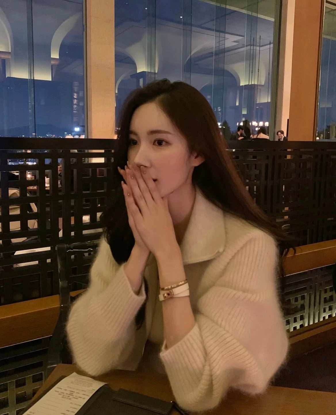 YJNN - 小香風毛呢針織小外套 366#