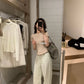 HERS> 小眾水洗色直筒牛仔褲 20392#