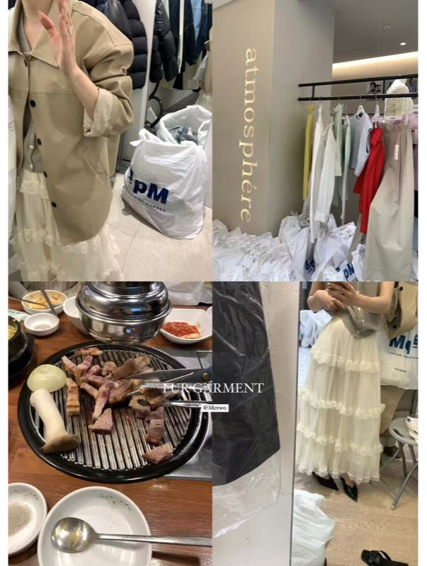 METWO> 中長遮肉皮外套 8074#