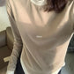 HERS> 假二件不規則磨毛打底T 8638#