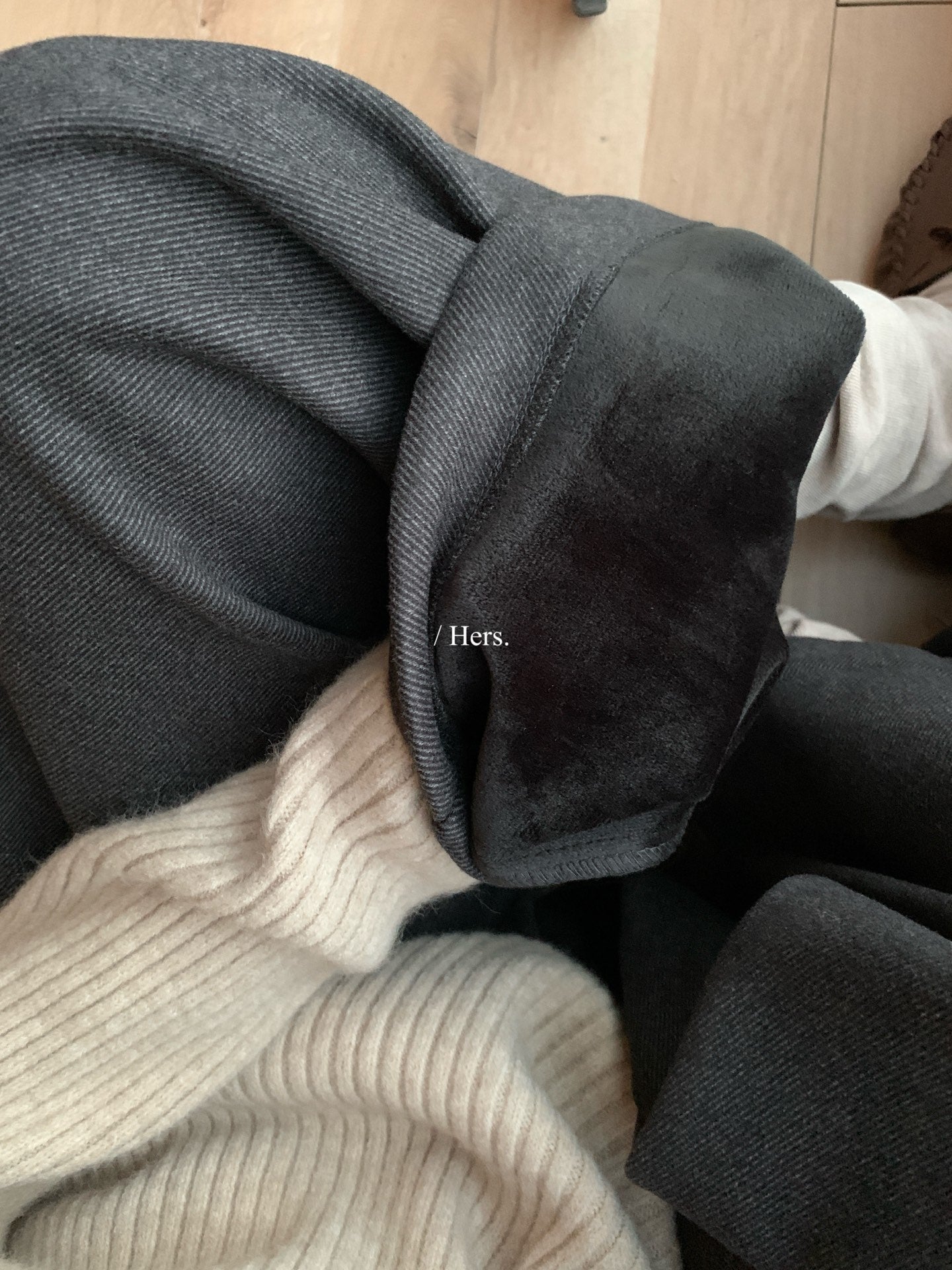 seeUbye - 加絨打折小闊西褲  92750#