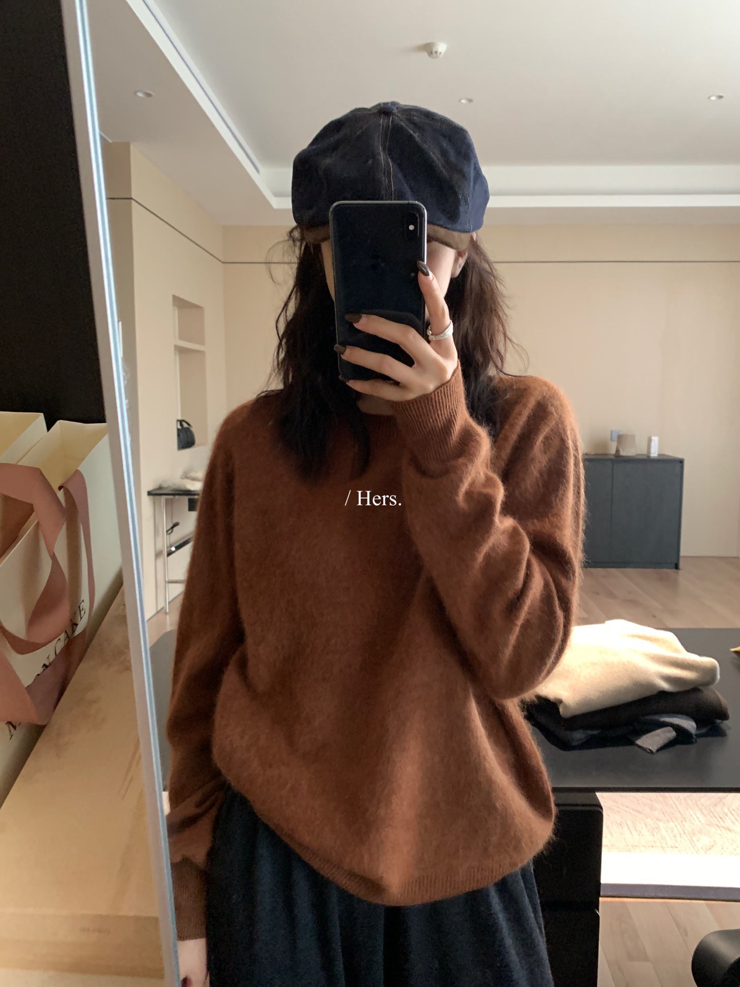 Metwo - 高品羊毛拉毛毛衣  92392#