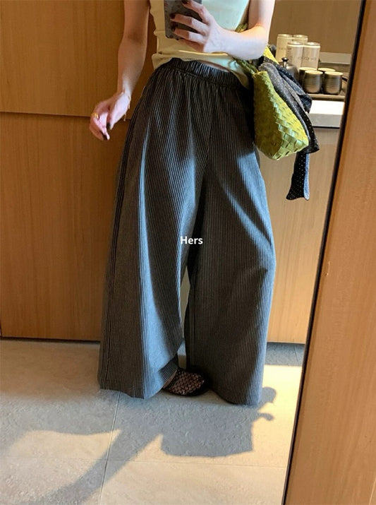 HERS> 復古條紋休閒褲  20624#