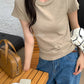 LEMON - 馬卡色系雪花棉T  9009#