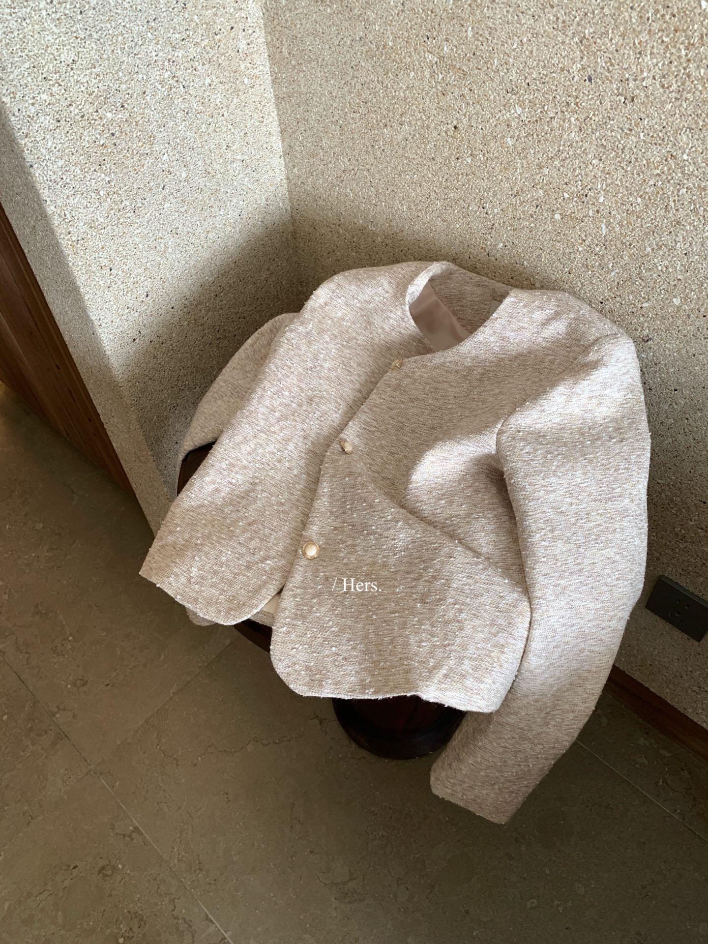 Hers - 肌理感小香外套   80262#