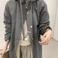 HERS> 休閒連帽長款風衣  92049#